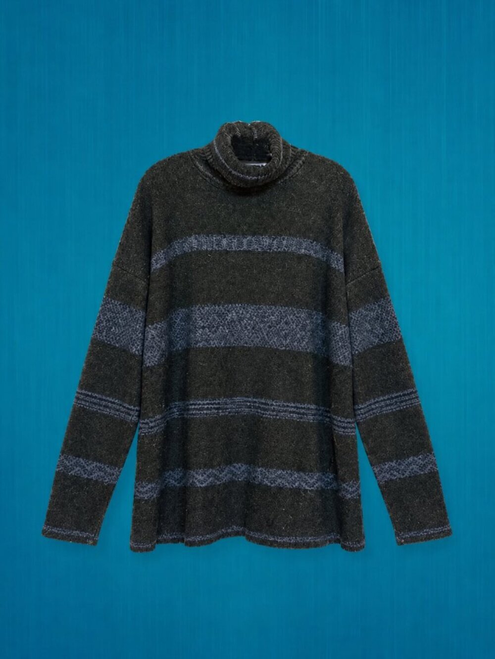 Concrete Mix Vintage Pullover/Turtleneck Men's Sweater Heather Gray - M/L